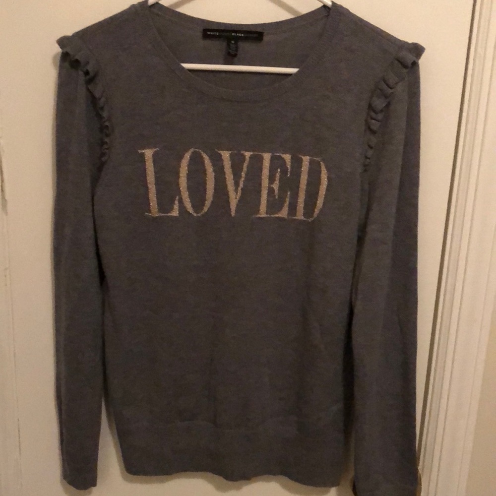 White House Black Market “Loved” lightweight sweater, EUC, super soft
